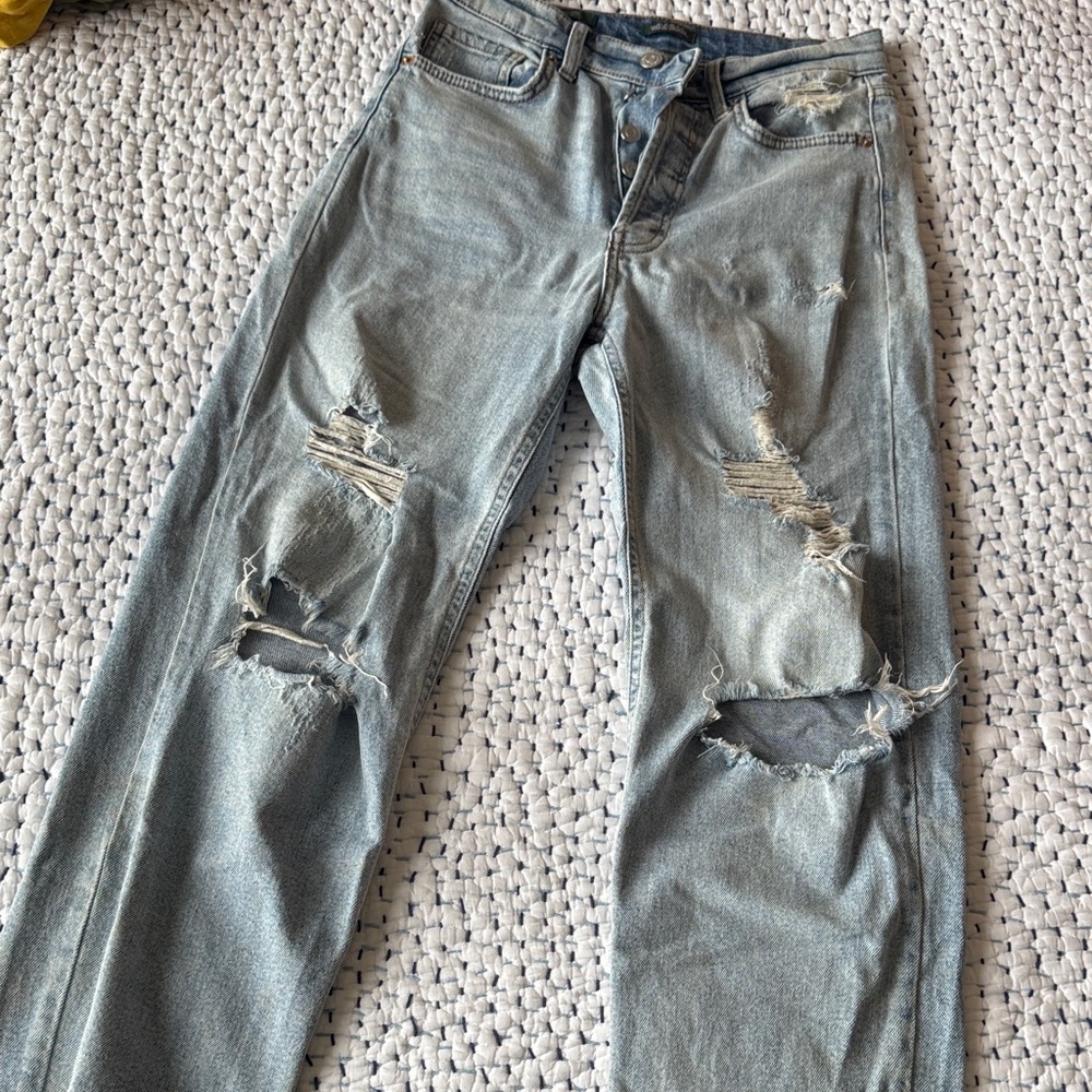 Wild Fable Distressed Light Blue Jeans